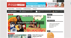 Desktop Screenshot of learningtoknowrussian.com